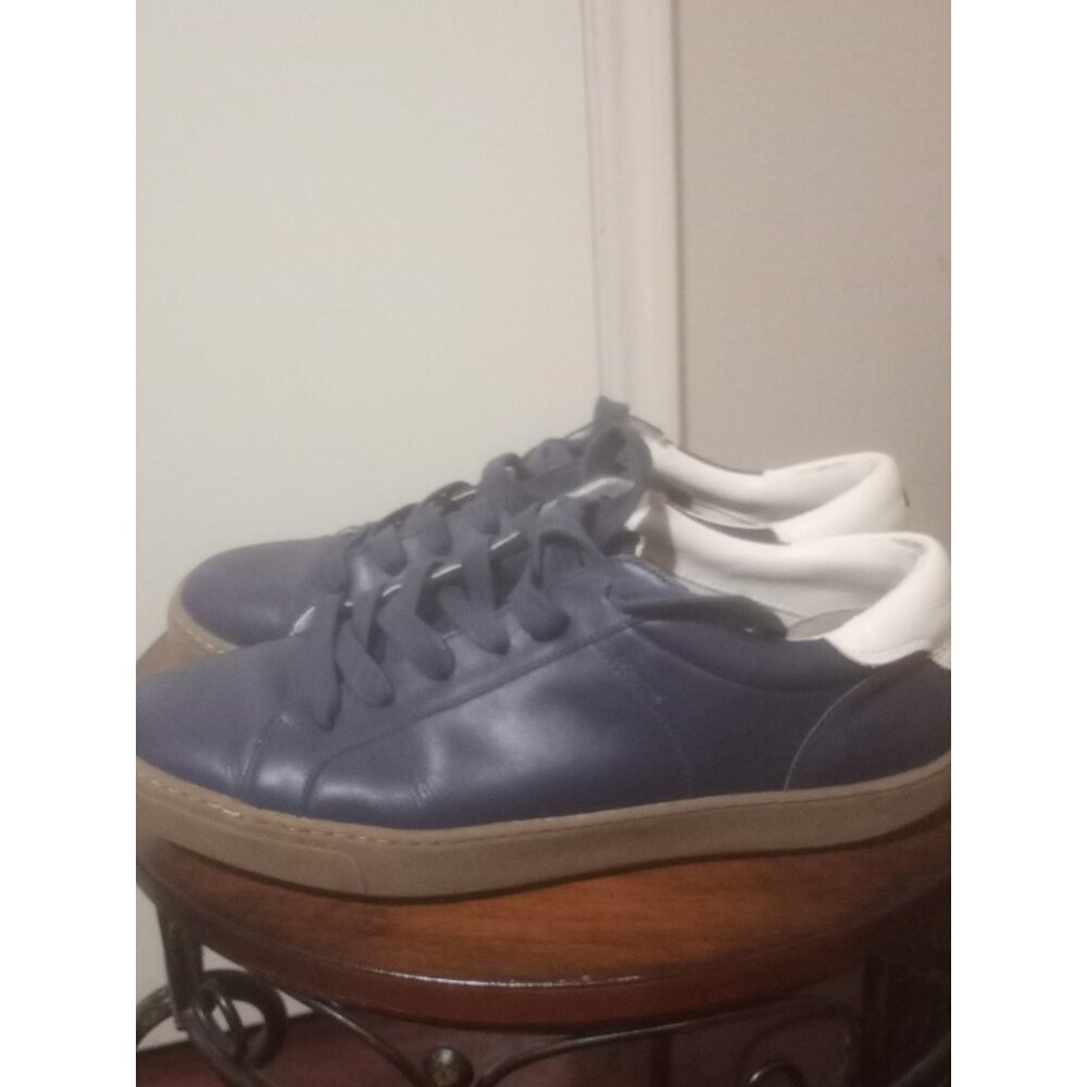 Coach Leather Court Sneaker Men’s Size 10.5 D Blue Lace Up Shoes - Picture 7 of 12